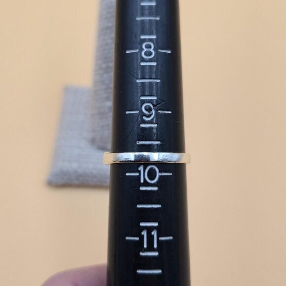 Size 9.75 Sterling Silver Dolphin Riding Waves Band Ring A4606 - Picture 6 of 8